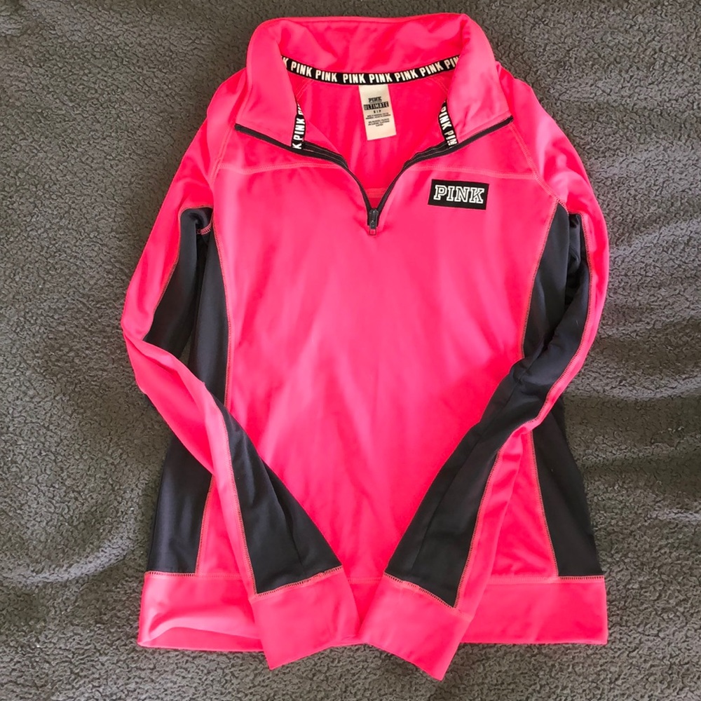 PINK Ultimate Quarter Zip Long Sleeve